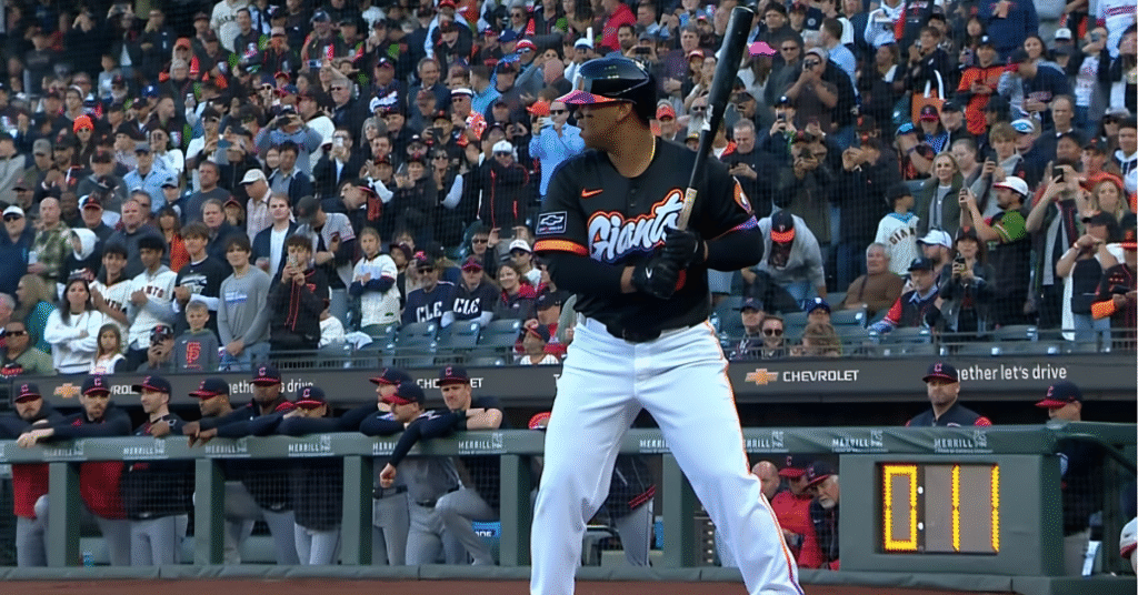 Guardians vs Giants 2025 Devers debut