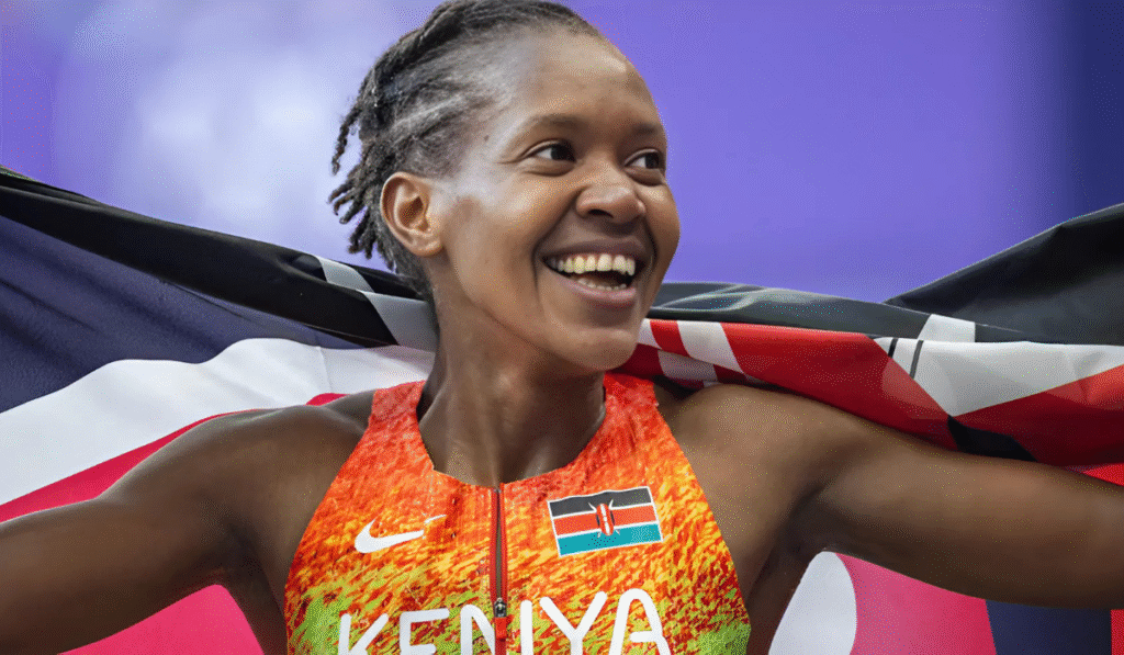 Faith Kipyegon Breaking4 Paris