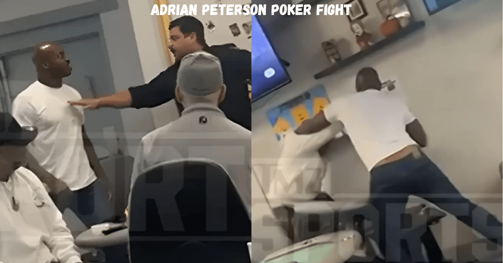 Adrian Peterson poker fight