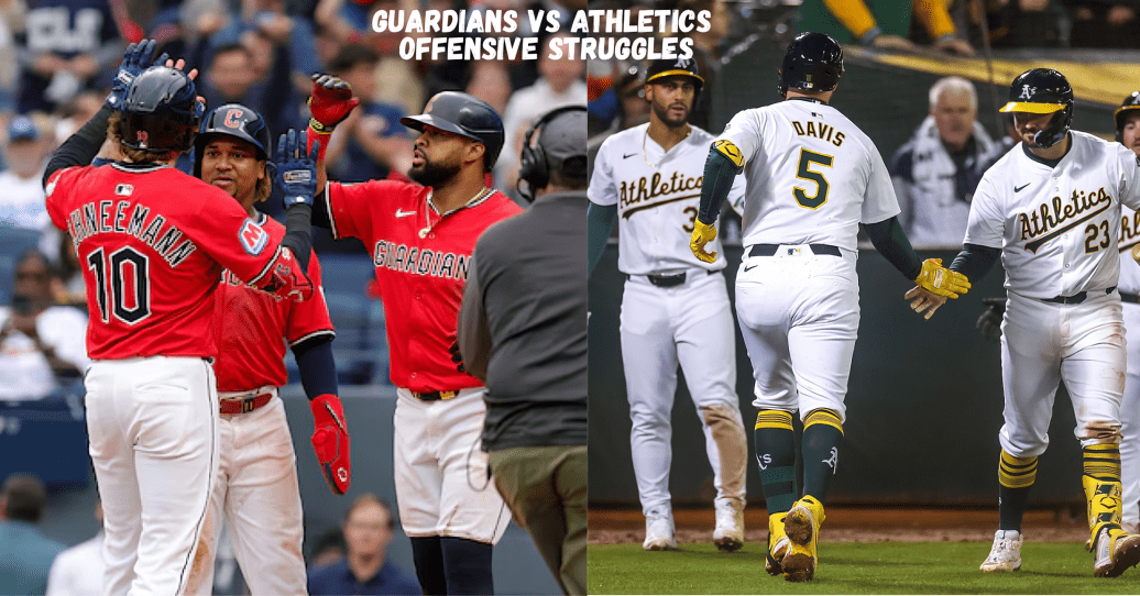 Guardians vs Athletics offensive struggles