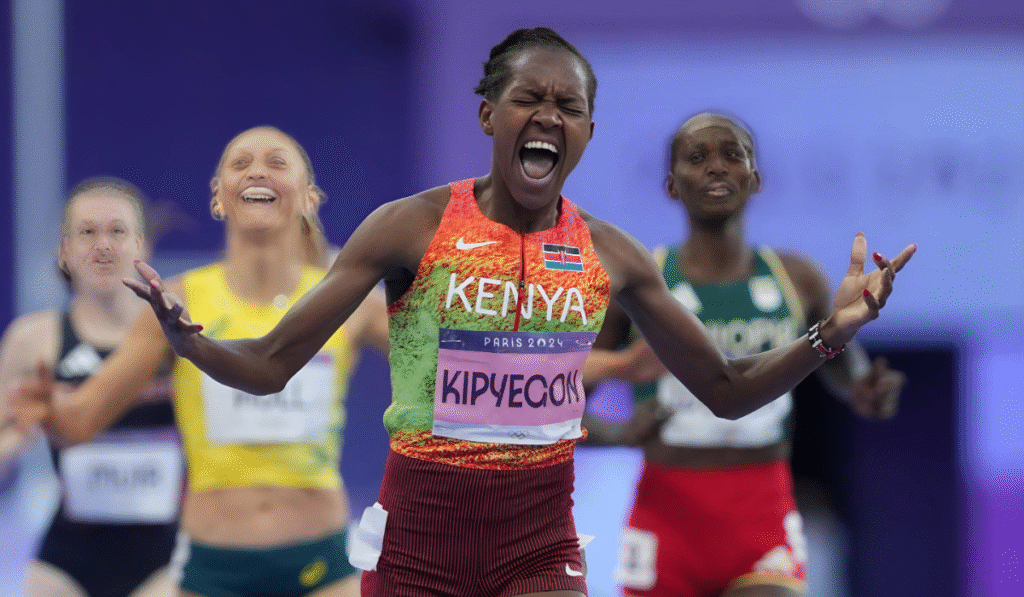 Faith Kipyegon Breaking4 Paris
