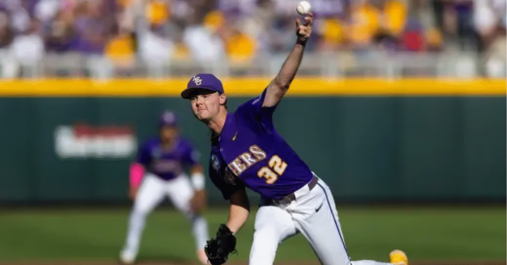 LSU vs Coastal Carolina pitching CWS Game