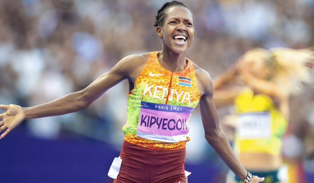 Faith Kipyegon Breaking4 Paris