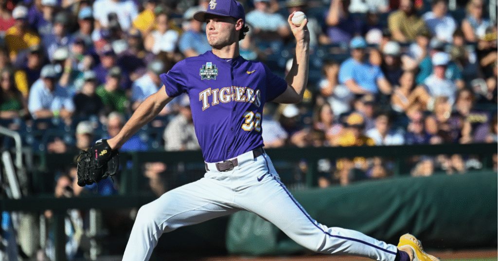 LSU vs Coastal Carolina pitching CWS Game