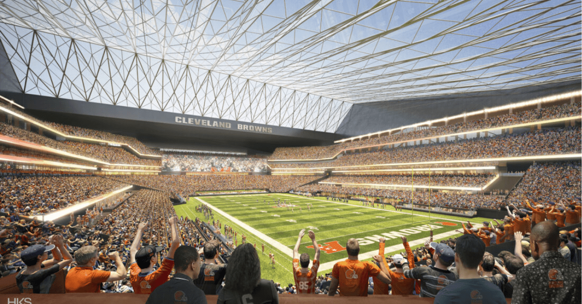 Browns $2.4B domed stadium Brook Park