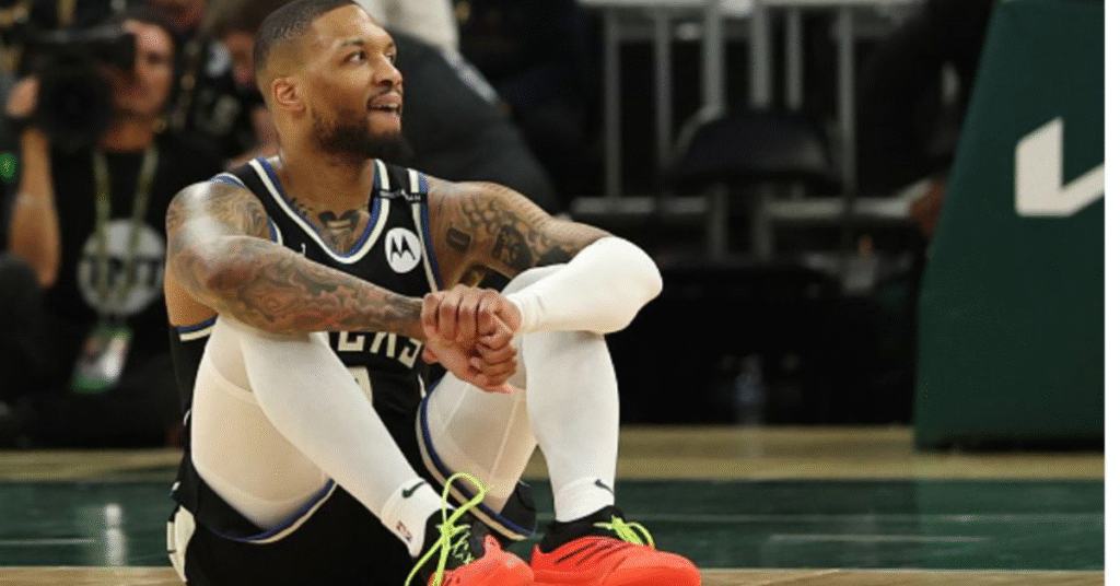 Damian Lillard waived Bucks Achilles
